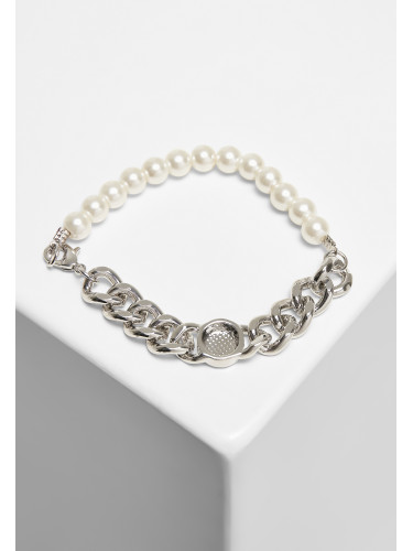 Гривна с перли и верижка