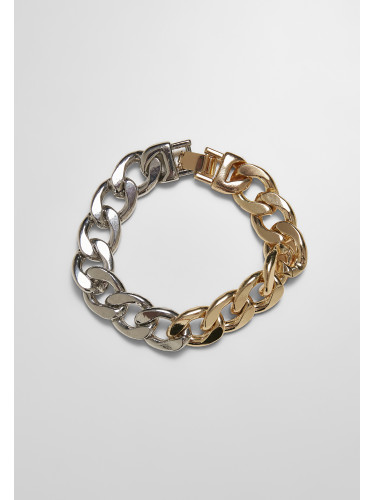 Two-tone bracelet - gold and silver colors