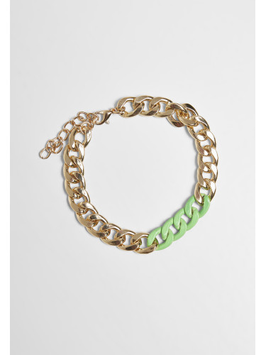 Colorful Base Bracelet - Gold Color/Neon Green