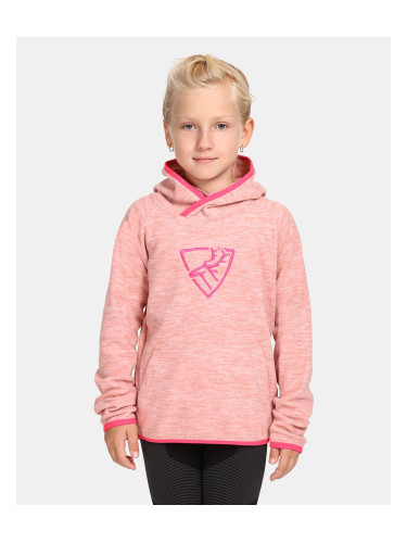 Children's fleece hoodie Kilpi FLOND-JG Pink