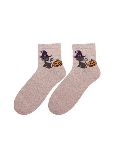 Bratex Popsox Halloween Socks 5643 Women's 36-41 Grey D-024