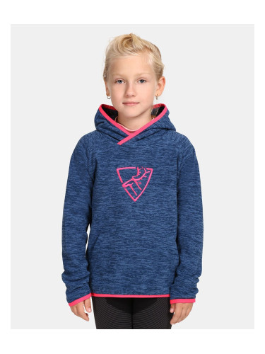 Children's fleece hoodie Kilpi FLOND-JG Dark blue