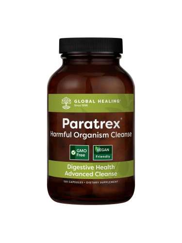 За елиминиране на токсините и патогенните организми в тялото Paratrex на Global Healing, 120 капсули