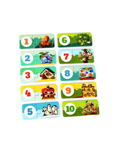 Образователен пъзел, Puzzlika - Числа и броене - Моите приятели