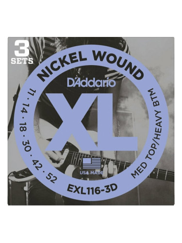 D'Addario EXL116-3D Струни за електрическа китара