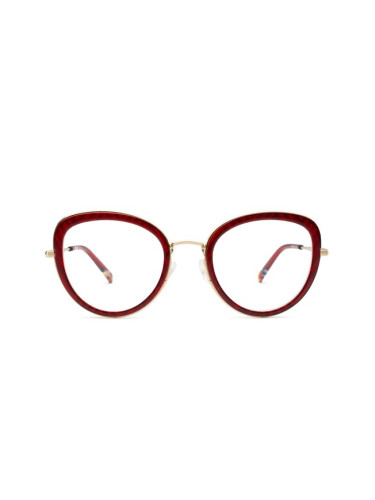 Missoni MIS 0043 LHF 22 50 - диоптрични очила, кръгла, дамски, червени