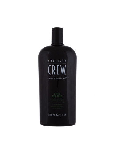 American Crew 3-IN-1 Tea Tree Шампоан за мъже 1000 ml