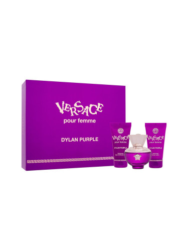 Versace Pour Femme Dylan Purple Подаръчен комплект EDP 50 ml + душ гел 50 ml + лосион за тяло 50 ml