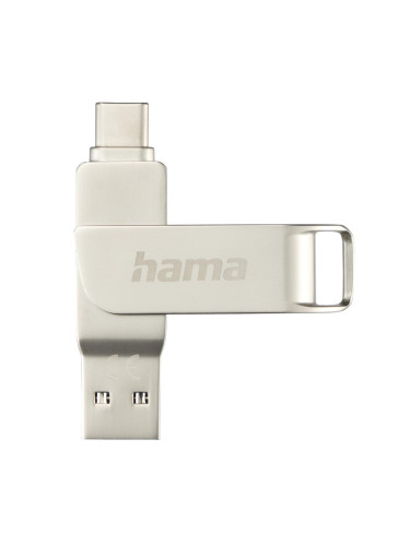 HAMA Флаш памет "C-Rotate Pro", USB-C 3.1/3.0, 512GB, 100MB/s, сребрист