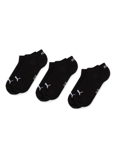 Puma Комплект 3 чифта къси чорапи унисекс 261080001 Черен