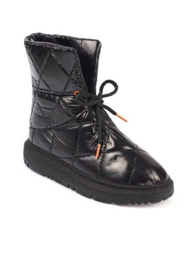 Capone Outfitters Women's Quilted Parachute Fabric Snow Boots with Adjustable Ankle Buckles.