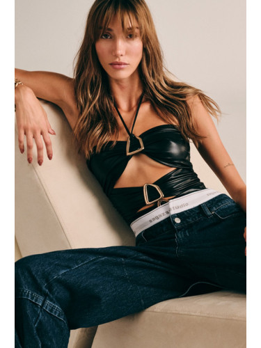 Trendyol X Sagaza Studio Black Knitted Body With Accessories