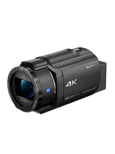 Видеокамера Sony FDR-AX43A, 2.95" (7.493 cm) LCD дисплей, 20x оптично увеличение, SDXC/SDHC слот, SDXC/SDHC слот, USB mini (TypeB), mini HDMI, Wi-Fi, NFC, черна