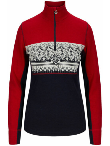 Dale of Norway Moritz Basic Womens Sweater Superfine Merino Raspberry/Navy/Off White L Скачач
