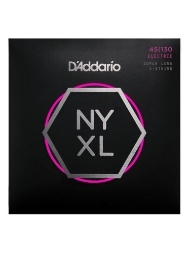 D'Addario NYXL45130SL Струни за 5-струнна бас китара