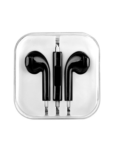 Слушалки HF за iPhone 3.5 mm в кутия, Черни