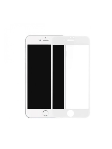 Стъклен протектор за дисплей MBX 5D Full с цяло лепило, За iPhone 6/6s Plus, Бял