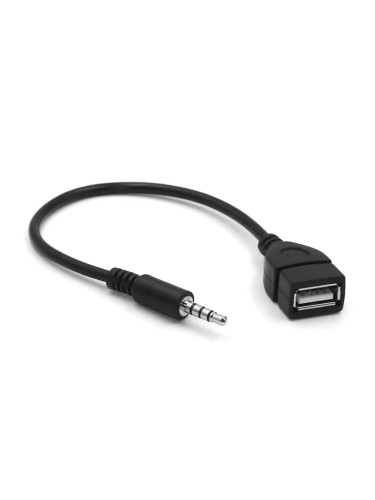 Кабел AUX MBX, Женско USB Към 3.5мм жак, Бял