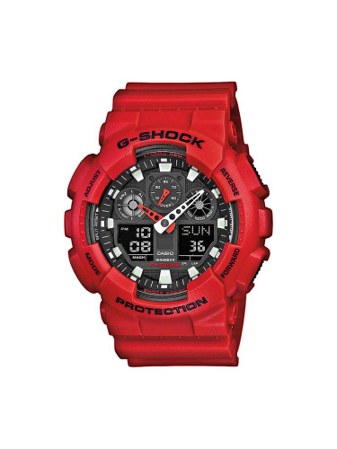 Часовник G-Shock GA-100B-4AER Червен