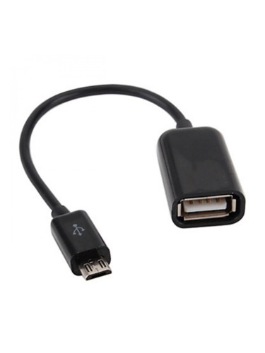 Кабел OTG HQ, Micro USB, Черен