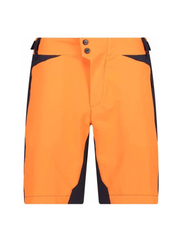 CMP FREE BIKE BERMUDA WITH INNER MESH UNDERWEAR Мъжки къси панталони за колоездене, оранжево, размер