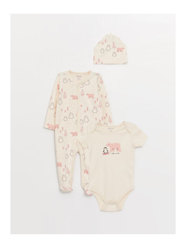 LC Waikiki Crew Neck Printed Baby Boy 3-Piece Set