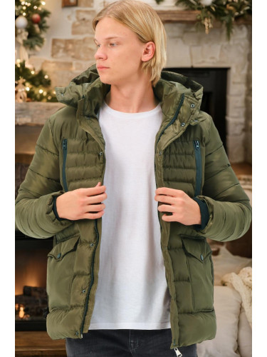 M8657 DEWBERRY MEN'S COAT-PLAIN KHAKI