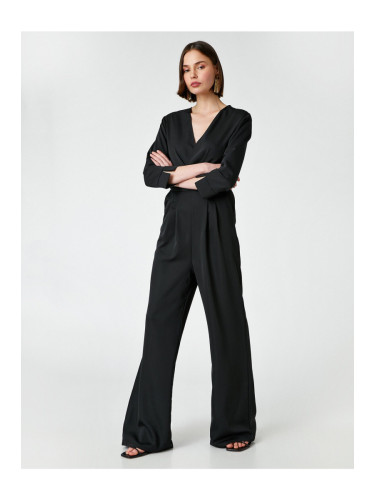 Koton V-Neck Jumpsuit