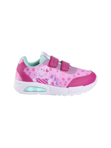 SPORTY SHOES PVC SOLE WITH LIGHTS ELASTICS PEPPA PIG