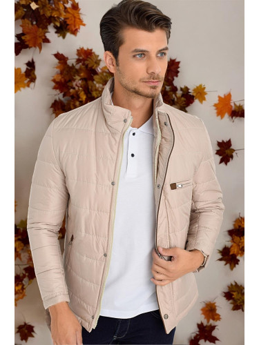 M8625 DEWBERRY MEN'S COAT-PLAIN BEIGE