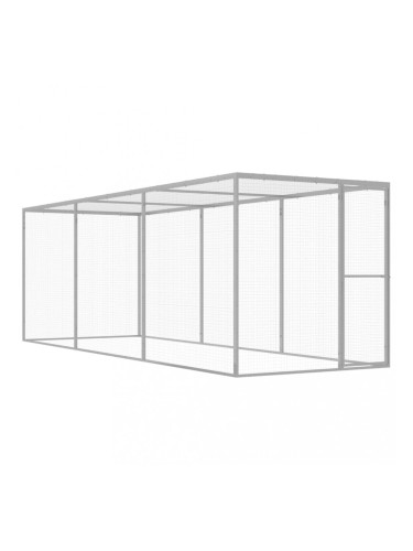 Sonata Клетка за котки 4,5x1,5x1,5 м поцинкована стомана