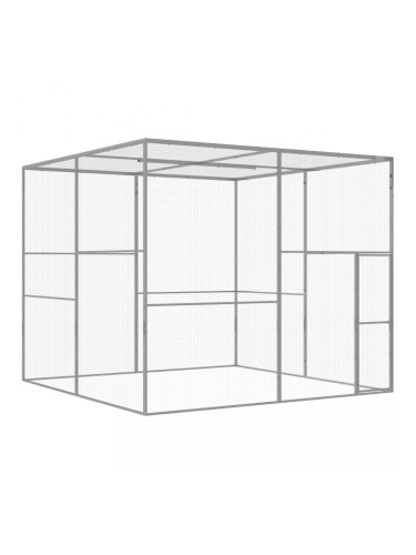 Sonata Клетка за котки 3x3x2,5 м поцинкована стомана