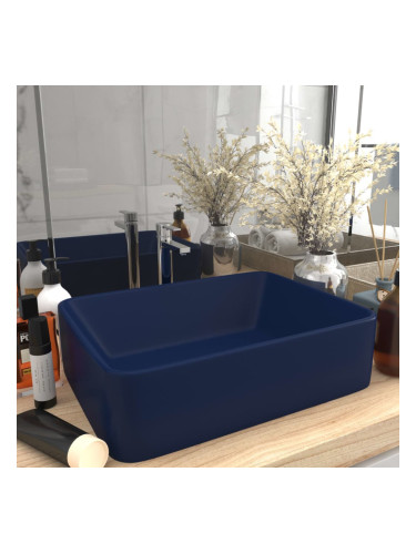 Sonata Луксозна мивка, матово тъмносиня, 41x30x12 см, керамика