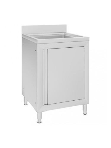 Sonata Търговски кухненски шкаф за мивка 60x60x96 см инокс