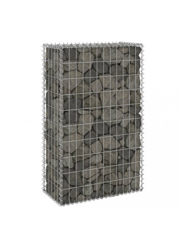 Sonata Габионна стена с капаци, поцинкована стомана, 60x30x100 см