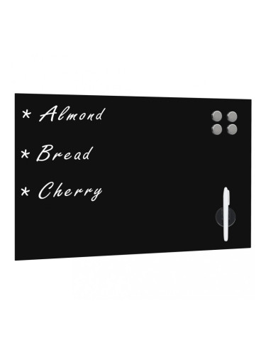 Sonata Магнитна дъска за монтаж на стена, стъкло, 50x30 см