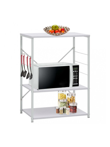 Sonata Шкаф за микровълнова, бял, 60x39,6x79,5 см, ПДЧ