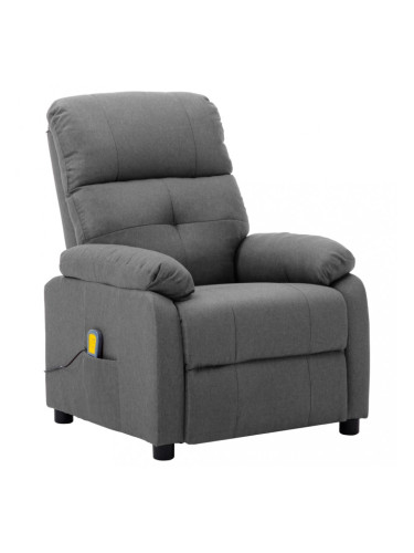 Sonata Масажен реклайнер, светлосив, текстил