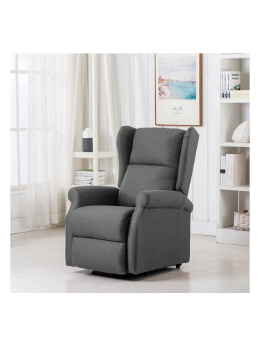 Sonata Масажен повдигащ стол, светлосив, текстил