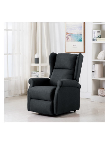 Sonata Масажен повдигащ стол, тъмносив, текстил