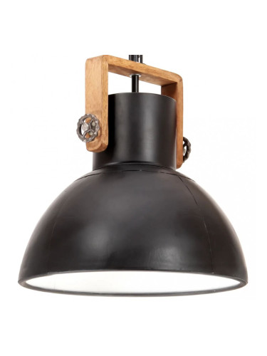 Sonata Индустриална пенделна лампа 25 W черна кръгла 40 см E27