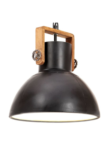 Sonata Индустриална пенделна лампа 25 W черна кръгла 30 см E27