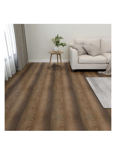 Sonata Самозалепващи подови дъски, 55 бр, PVC, 5,11 м², кафяви