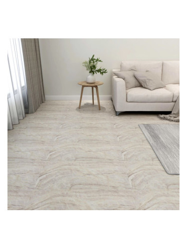 Sonata Самозалепващи подови дъски, 55 бр, PVC, 5,11 м², бежови