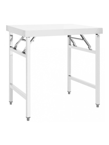 Sonata Кухненска сгъваема работна маса 85x60x80 см неръждаема стомана