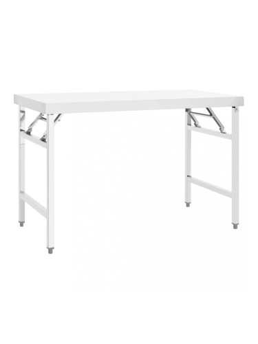 Sonata Кухненска сгъваема работна маса, 120x60x80 см, неръждаема стомана