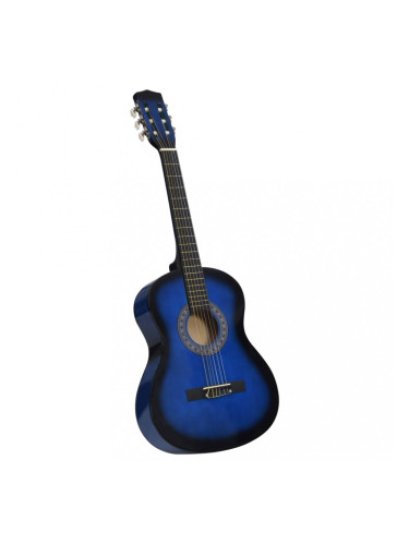 Sonata Класическа китара за начинаещи и деца, синя, 3/4, 36"