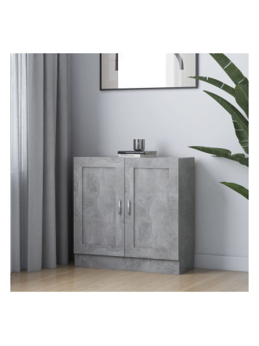 Sonata Шкаф за книги, бетонно сив, 82,5x30,5x80 см, ПДЧ