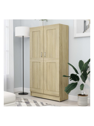 Sonata Шкаф за книги, дъб сонома, 82,5x30,5x150 см, ПДЧ