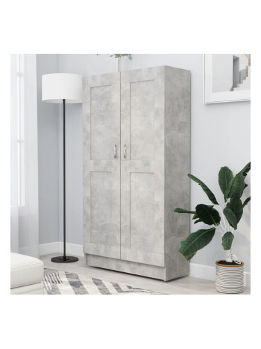 Sonata Шкаф за книги, бетонно сив, 82,5x30,5x150 см, ПДЧ